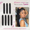 Picture of Dansama 7 Packs Passion Twist Hair Water Wave Braiding Hair for Butterfly Style Crochet Braids Bohemian Hair Extensions (30inch (Pack of 7), 1B)
