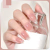 Picture of GAOY Gel Nail Polish Kit, 3 Colors 16ml White Jelly Nude Glitter, Sheer Soak Off UV Gel Polish Set - Gilded Pearl