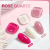 Picture of GAOY Gel Nail Polish Kit, 3 Colors 16ml White Jelly Magenta, Soak Off UV Gel Polish Set - Rose Quartz