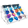 Picture of MineSign Sunglasses Organizer Clear Eyeglasses Display Case Sticker Display Tray Box For Glasses Tabletop Holder Stand (5 layer)