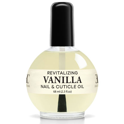Picture of Ellie Chase Moisturizing Cuticle & Nail Care Oil 2.3 Fl Oz - Vanilla Scented - Infused with Jojoba Oil, Aloe, Vitamin E - Nail & Cuticle Hydration, Repair, Moisturizer, Strengthener, Growth