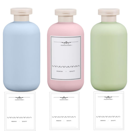 Picture of UMETASS Travel Shampoo Bottle, Empty Plastic Squeeze Bottles 10oz with Flip Cap, Lotion Container for Tavel Size Shampoo and Conditioner