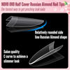 Picture of NOVO OVO Nail Tips Russian Almond Round Oval, Soft Gel x Acrylic Half Cover Nail Kit for Russia 3D Sculptured Edge Fake Nails Manicure, Extra Long XL XXL Pre-etched French tip Press on 12 sizes 320pc