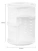 Picture of HBlife 360 Rotating Makeup Organizer Adjustable Carousel Large Capacity Revolving Perfume Organizer Skincare Organizers Cosmetic Storage Spinning Holder for Vanity, White