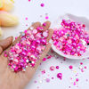 Picture of Briskbloom 60g Mix Pearls and Rhinestones for Crafts, 3620PCS 2mm-10mm Flatback Pearl Rhinestones for Nails Face Art Tumblers, Jelly Rhinestones and Half Pearls, Light Pink|Hot Pink|Clear