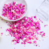 Picture of Briskbloom 60g Mix Pearls and Rhinestones for Crafts, 3620PCS 2mm-10mm Flatback Pearl Rhinestones for Nails Face Art Tumblers, Jelly Rhinestones and Half Pearls, Light Pink|Hot Pink|Clear