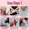 Picture of NOVO OVO Curved Stiletto Nail Dual Forms for Poly Gel Extension of 3D Eagle Claw, XL XXL Hawk Curve Sculptural Acrylic Nails, Reusable Full Cover Molds Halloween Nail Art Design 280 Pcs 14 sizes