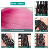 Picture of Pink Braiding Hair Pre Stretched Ombre 6 Pack EZ Crochet Braid Long Braiding Hair Pre Stretched Colorful Itch Free Synthetic Fiber Braids Hair Extensions 24 In Prestretched Braiding Hair by UPruyo