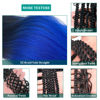 Picture of UPruyo Blue Ombre Braiding Hair for Braiding 26 inch Pre Stretched Braiding Hair Ombre Kanekalon Pre-Stretched Prestretched Braiding Hair Extensions (Ombre Blue-3 Packs)