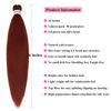 Picture of UPruyo Ginger 350 Braiding Hair Pre Stretched Kanekalon Prestretched Braiding Hair 26 Inch Brown Copper Auburn Braiding Hair Extensions for Box Braids