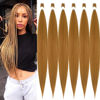 Picture of UPruyo Pre Stretched Braiding Hair Extensions for Braiding Color 27 Honey Blonde Braiding Hair Pre Stretched 26 inch 6 packs Knotless Synthetic Jumbo Hypoallergenic Braiding Hair Extensions
