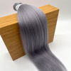 Picture of Grey Braiding Hair Pre Stretched Kanekalon Long Braiding Hair 26 Inch Fake Synthetic Hair for Braiding Extensions Micro Crochet Clean Therapy Prestretched Prestressed Braiding Hair UPruyo (3 Packs)