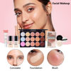 Picture of All in One Makeup Kit for Women Full Kit, Make Up Gift Set for Women, Makeup Essential Bundle Includes Foundation Face Primer Eyeshadow Contour Palette Lipstick Eyeliner Mascara Cosmetic Brush Set
