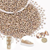 Picture of 3000PCS SS8/2.5mm Crystal Rhinestones (Golden Shadow/Champagne), Bedazzling Flatback Glass Rhinestones for Crafting DIY Nail Art Makeup Decoration, Gems Diomand Charms for Tumbler Shoes Clothing Mug