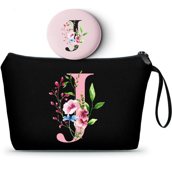 Picture of SEAMOON Birthday Gifts for Women Friendship,Womens Birthday Gifts, Makeup Bag Travel wth Mirror,Bridesmaid Proposal Gifts, Coolest Gifts for Women, Small Gifts for Women,Christmas Gifts,J