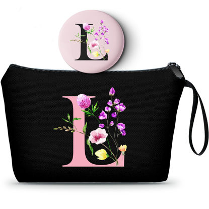 Picture of SEAMOON Women Gifts for Birthday,Womens Birthday Gifts,Teenage Girl Gifts,Sister Gifts,Friends Gifts,Makeup Bag,Bridesmaid Gifts,Make Up Bags with Mirror,Christmas Gifts,L