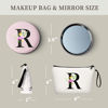 Picture of SEAMOON Bridesmaid Proposal Gifts,Women Gifts for Birthday,Unique Gifts for Women,Bridal Gifts for Bride, Makeup Bag with Mirror,Personalized Gifts,Christmas Gifts,R