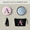 Picture of SEAMOON Gifts for Women Birthday Unique,Makeup Bag,Maid of Honor Gifts,Friendship Gifts for Women,Sister Birthday Gifts from Sister,Bridesmaid Bride Cosmetic bag with Mirror,Christmas Gifts,A