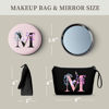 Picture of Women Gifts for Birthday, Makeup Bag, Maid of Honor Gifts, Gifts for Bride,bridesmaid, Sister Gifts, Friend Birthday Gifts for Women, Womens Birthday Gifts, Cosmetic Bag with Mirror,Christmas Gifts,M