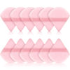 Picture of Maitys 12 Pieces Powder Puff Triangle Face Makeup Cosmetic for Loose Powder Soft Body Washable Reusable Foundation Sponge Mineral Wet Dry Makeup Tool(Pink, Small)