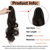 Picture of Mitrygreen Claw Clip Ponytail Extension 18" Clip in Wavy Ponytail Hair Extensions Long Pony Tails for Women Extensions Dark Brown Wave Hairpiece