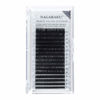 Picture of NAGARAKU Eyelash Extensions Individual Lashes 0.15mm B curl 7-15mm Mix Tray Classic Matte Black Natural Faux Mink 16 rows