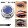 Picture of Erinde Purple Gel Eyeliner, Waterproof Long Lasting Cream Eyeliner Gel, High-Intensity Pigments Smudge-Proof Eye Liner Makeup, Eyeshadow Primer Eyeliner with 2PCS Eyeliner Brushes 11# Taro Purple