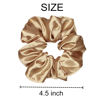 Picture of 6 Pcs Satin Silk Scrunchies - Hair Ties, Fashion Hair Bands, Bows, Ropes, Elastic Bracelets, Ponytail Holders, Hair Accessories for Women and Girls (4.5 Inch, Classic Color)