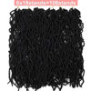 Picture of 22 Inch Soft Locs Crochet Hair Pre Looped 6 Packs Faux Locs Crochet Braids Curly Wavy Goddess Locs for Butterfly Locs Hair (22 Inch 6PACK 1B)