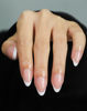 Picture of French Almond Gel Press On Nails Short 16 Sizes Fake Nails Glossy 32pcs, Nail Glue Included