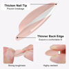 Picture of French Almond Gel Press On Nails Short 16 Sizes Fake Nails Glossy 32pcs, Nail Glue Included