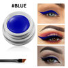 Picture of Erinde Blue Gel Eyeliner, Waterproof Long Lasting Cream Eyeliner Gel, High-Intensity Pigments Smudge-Proof Eye Liner Makeup, Water-Resistant Eyeliner with 2PCS Eyeliner Brushes 03# Blue