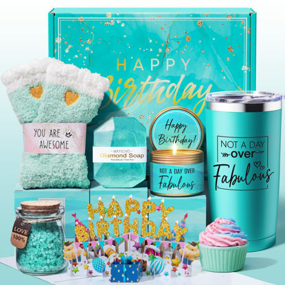 Picture of Birthday Gifts for Women Friendship, Ocean Relaxing Spa Gifts Basket Set for Women, Self Care Gifts Unique Happy Birthday Gifts Idea for Mom Her Best Friends Sister Wife Girlfriend Coworker Teacher