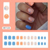 Picture of Flower Press on Short Nails Square Flowers Fake Nails Small Flower Glue on Nails Full Cover Stick on Nails with Spring Summer Design Acrylic False Nails DIY Nails Press ons for Women Girls 24Pcs