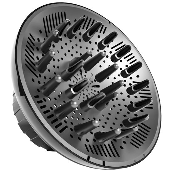 Picture of Hair Diffuser, Diffuser Attachment for Hair Dryer, Hair Diffuser for Curly Hair, Universal Diffuser for 1.4-2.6" Hair Blow Dryer Long Thick Curly Wavy Hair, Hair Attchment for Women, Black
