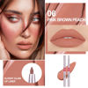 Picture of FeiCuiYun Retractable Lipliner Pencil Waterproof Makeup for Lip Liner and Eye Liner, Smooth and Creamy, Long Lasting Matte Finish, Vegan Beauty, Matte Velvet Pigmented Lip Liner (06#Peach Red, 1)