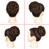 Picture of KETHBE Messy Bun Hair Piece Tousled Updo Hair Buns Extension Elastic Hair Band Hair Pieces Curly Hair Bun Scrunchie For Women (2PCS,Chestnut Brown)