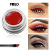 Picture of Erinde Red Gel Eyeliner, Waterproof Long Lasting Cream Eyeliner Gel Pot, High-Intensity Pigments Smudge-Proof Eye Liner Makeup, Water-Resistant Eyeliner with 2PCS Brushes 12# Red