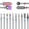 Picture of ERUIKA 14pcs Nail Drill Bits Set, Professional Rotary Burrs Diamond Cuticle Remover Bits Kit, 3/32" Electric Manicure Nail File Bit for Acrylic Gel Nails Cuticle Manicure
