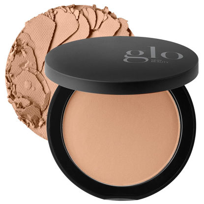 Picture of Glo Skin Beauty Pressed Base Powder Foundation Makeup (Natural Dark) - Flawless Coverage for a Radiant Natural, Second-Skin Finish