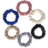 Picture of SILVR BEAR Luxury Satin Scrunchies, Satin Hair Ties for Thick, Thin & Curly Hair, Scrunchies for Women, Girls & Men Softer than Silk Hair Ties (Classic Skinny)