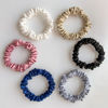 Picture of SILVR BEAR Luxury Satin Scrunchies, Satin Hair Ties for Thick, Thin & Curly Hair, Scrunchies for Women, Girls & Men Softer than Silk Hair Ties (Classic Skinny)