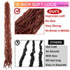 Picture of Datuoda 36 Inch Faux Locs Crochet Hair 6 Packs Soft Locs Crochet Braids Goddess Wavy Curly Locs Crochet Hair for Black Women (36 Inch (Pack of 6), 350#)