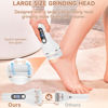 Picture of Electric Callus Remover for Feet,Rechargeable Portable Electronic Foot File Pedicure Kits,Professional Waterproof Pedi Feet Care Tools Wet&Dry Foot Scrubber File Perfect for Hard Cracked Dry Dead Skin
