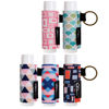 Picture of WK IEASON - Lip Balm Holder Keychain Clip On Lipstick Sleeve Chapstick Sleeve Holder Keychain 5PCS(Geometric Combos)