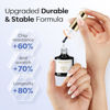 Picture of modelones No Wipe Gel Top Coat Set, 2Pcs Clear Glossy Finish Top Coat Gel Nail Polish Long Lasting Top Coat for Gel Polish, Acrylic Nails Soak Off Nail Lamp Nail Art Home and Professional Manicure