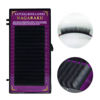 Picture of NAGARAKU 5 Trays Eyelash Extensions Individual Lashes 0.20mm C curl 9/10/11/12/13mm in 1 pack Classic Matte Black Natural Professional Faux Mink 16 rows