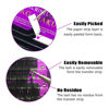 Picture of NAGARAKU 5 Trays Eyelash Extensions Individual Lashes 0.20mm C curl 9/10/11/12/13mm in 1 pack Classic Matte Black Natural Professional Faux Mink 16 rows
