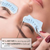 Picture of Embagol Lash Tape for Eyelash Extensions Blue Eyelash Tape for Extensions Sensitive Silicone Gel Easy Tear Breathable Medical Microporous Eyelash Extension Tape (0.49in 3.9yd, 2 Rolls)