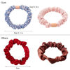 Picture of Hair Ties Scrunchies - Small Mini Scrunchy for Women Thick Hair Accessories Cute Soft No Slip Hair Elastics Ponytail Holder for Curly Hair No Damage Hairties Gift for Girls